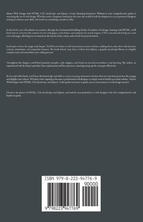 Master Web Design with HTML, CSS, JavaScript, and jQuery