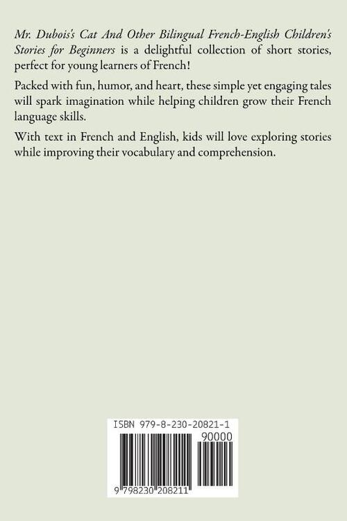 Mr. Dubois's Cat And Other Bilingual French-English Children's Stories for Beginners