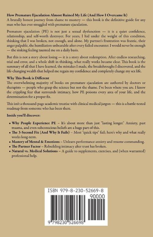 How Premature Ejaculation Almost Destroyed My Life (And How I Fixed It)