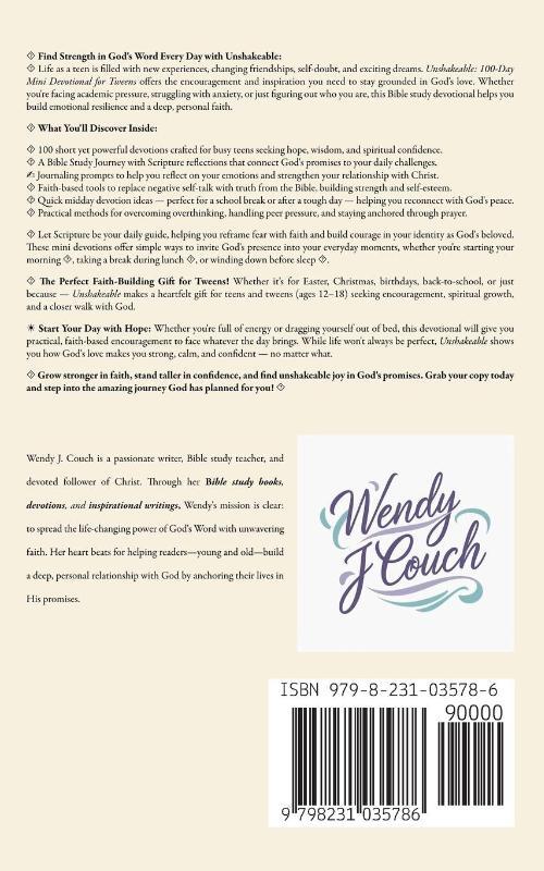 Unshakeable 100-Day Mini Devotions for Tweens