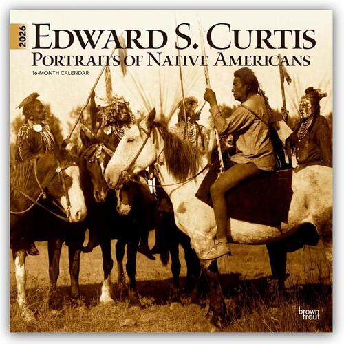 Curtis, Edward S Portraits of Native Americans 2026 Square Flap Calendar