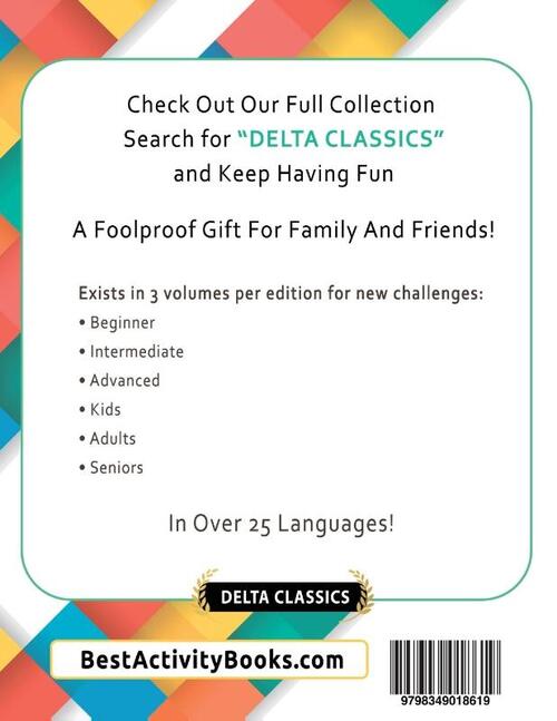 Word Search In Greek For Seniors - It's Easy! Vol.2 - Delta Classics - Find 2000 Cleverly Hidden Words