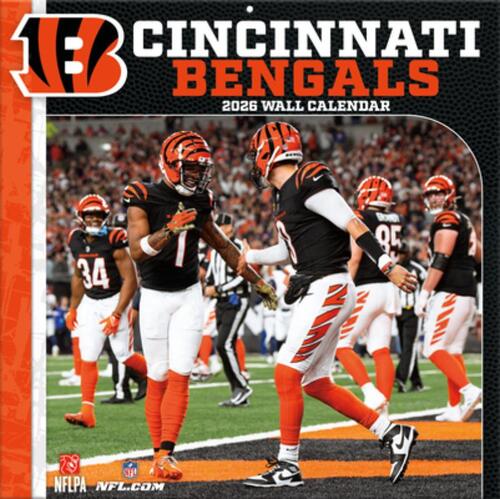 Cincinnati Bengals 2026 12x12 Team Wall Calendar