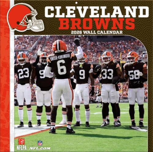 Cleveland Browns 2026 12x12 Team Wall Calendar