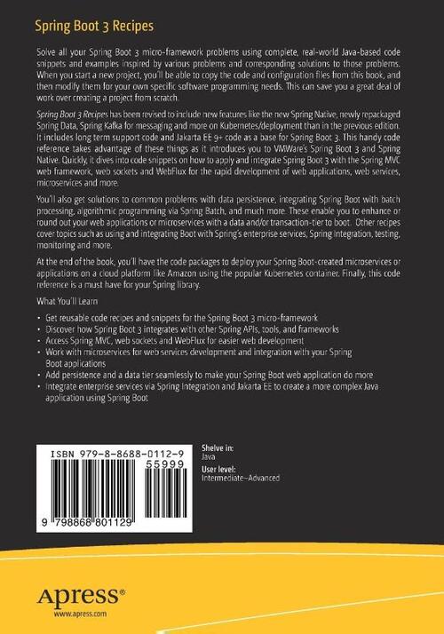 Spring Boot 3 Recipes