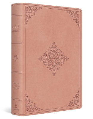 ESV Giant Print Value Personal Size Bible (Trutone, Blush Rose, Fleur-De-Lis Design)