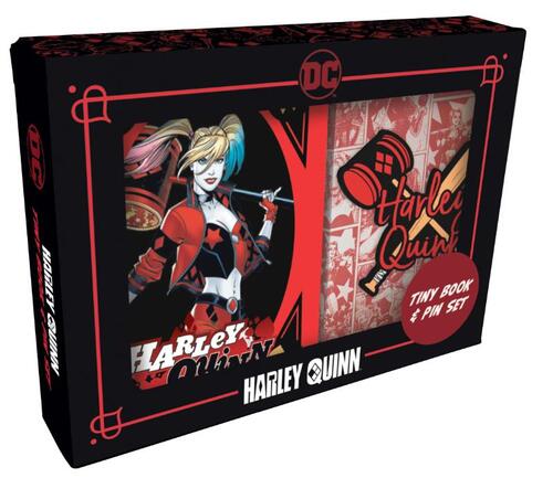 DC Comics: Harley Quinn Tiny Book and Pin Set