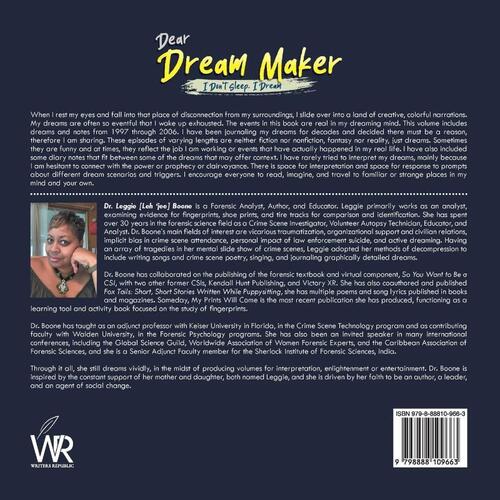 Dear Dream Maker: I Don't Sleep I Dream