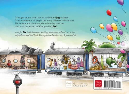 Where's Dachshund Dax? In the Train