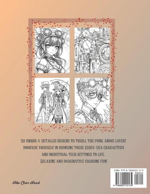 Anime Art Victorian Steampunk Anime Coloring Book Vol. 1