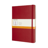 Notitieboek Moleskine XL 190X250MM Lijn Hard Cover Scarlet Red