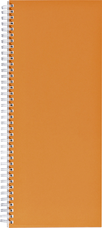 Notitieboek 135X330MM Lijn 160BLZ 70GR Spiraal Oranje