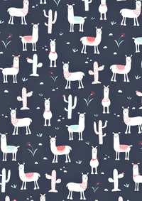 Cadeaupapier PL Lama Blue