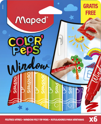 Raamstift Maped Color'peps Set Á 6 Kleuren