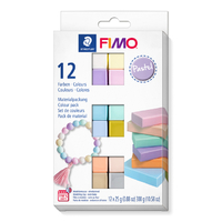 Klei Fimo Soft Colour Pak À 12 Pastel Kleuren