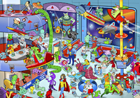 Puzzel Wacky World Auto Race 1000 St.