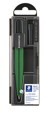 Passer Staedtler 550 Noris Schoolpasser Metallic Groen