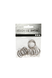 Boekbindersring Creativ Company 19MM Zilver 10 Stuks