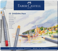 Kleurpotloden Faber-Castell Goldfaber Aquarel Assorti Blik À 48 Stuks