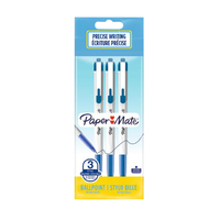 Balpen Paper Mate Entry Line 045 0.7MM Blister À 3 Stuks Blauw