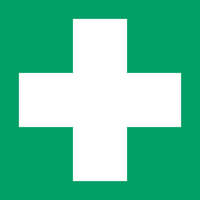 Pictogram Bordje Djois Ehbo 200X200MM Groen