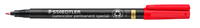 Viltstift Staedtler Lumocolor 319 Special Permanent F Rood