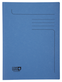 Dossiermap Exacompta Clean'safe 2Kleppen Blauw 5 Stuks