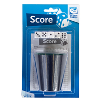 Spel Dobbelset En Scoreblok Clown