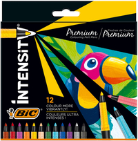 Kleurstiften Bic Intensity Premium Assorti Etui À 12 Stuks