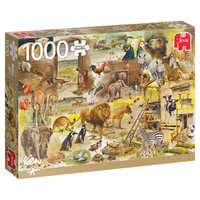 Puzzel Jumbo Rien Poortvliet Noah's Ark 1000st