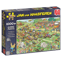 Puzzel Jumbo Jan Van Haasteren Grasmaaierrace 1000st