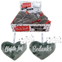 Hart Pluche 12CM Liefste Juf 2Ass