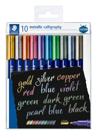 Kalligrafiepen Staedtler Metallic Etui À 10 Kleuren