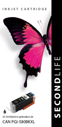Cartridge Secondlife Canon Pgi 580 XL Zwart