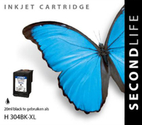 Cartridge Secondlife H 304BK XL Zwart
