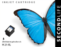 Cartridge Secondlife H 21 XL Zwart