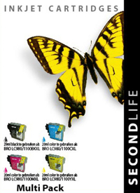 Cartridge Secondlife Brother LC 980/1100 Multipack