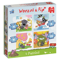 Woezel & Pip 4 In1 Puzzel 4,6,9,16st
