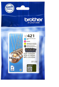 Inktcartridge Brother LC-421 Zwart + 3 Kleuren