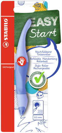 Rollerpen Stabilo Easyoriginal Rechtshandig Medium Pastel Luchtig Blauw Blister À 1 Suk