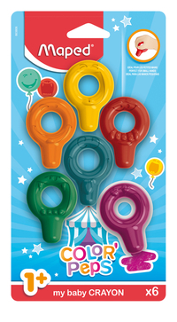 Waskrijt Maped Color'peps My First Set Á 6 Kleuren