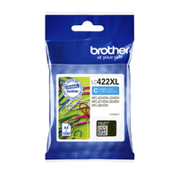 Inktcartridge Brother LC-422XLC Blauw