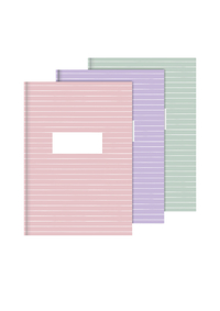 Schrift A5 Lijn Pastel 10-Pak