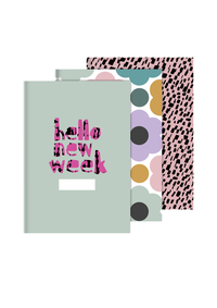 Schrift A5 Lijn Multi Colour 5-Pak