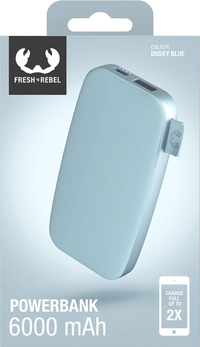 Fresh N Rebel Powerb 6000 Mah - Fast Charging Dusky Blue