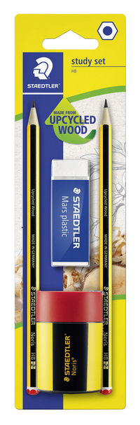 Schrijfset Staedtler Inhoud 2 Noris Potloden HB En Gum En Slijper 4 Stuks