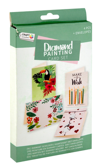 Diamond Painting Kaartenset A 4 Stuks