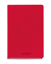 Notitieboek Aurora Capri A5 192BLZ Lijn 80GR Rood