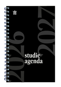 Schoolagenda 2025-2026 Ryam Studie 7Dagen/2Pagina's Spiraal Zwart
