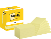 Memoblok Post-It 655 76X127MM Geel 12 Stuks
